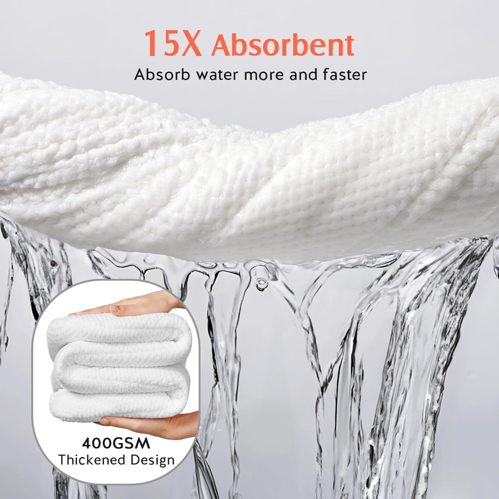 2팩 마이크로파이버 헤어 타월 랩, 초흡수성 퀵 드라이 - Hair Turban Towel 리뷰 및 가격