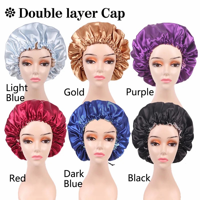 남녀공용 새틴 보넷 수면 모자, 야간 헤어 케어 보넷, - Hair Care Logo 리뷰 및 가격