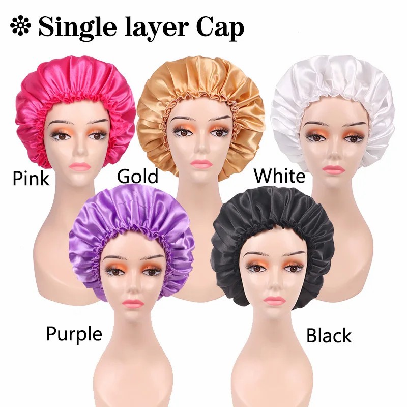 남녀공용 새틴 보넷 수면 모자, 야간 헤어 케어 보넷, - Hair Care Logo 리뷰 및 가격