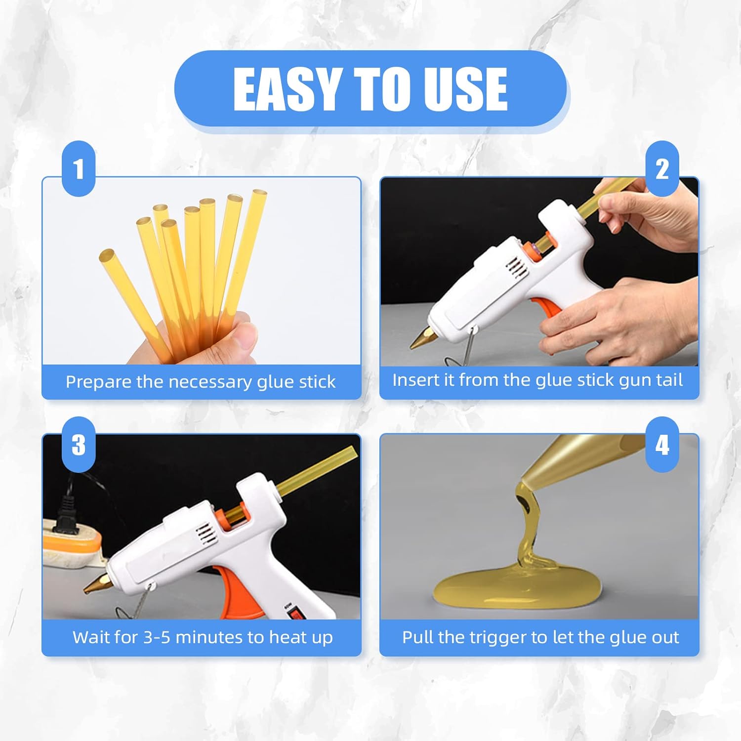 헤어 익스텐션용 케라틴 글루 스틱, 전문 핫멜트 글루  - Glue Gun Hair 리뷰 및 가격