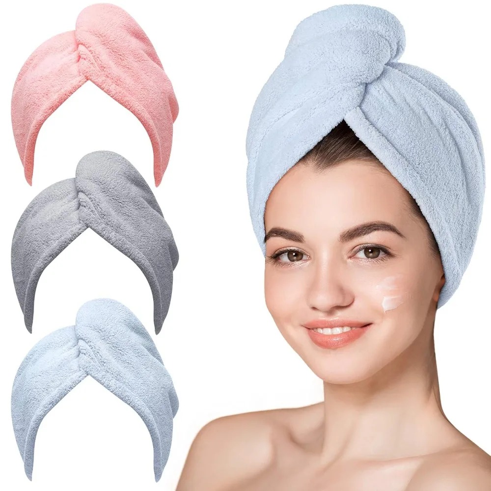 퀵 드라이 헤어 타월 랩, 곱슬머리 방지 마이크로파이버 - Hair Turban Towel 리뷰 및 가격