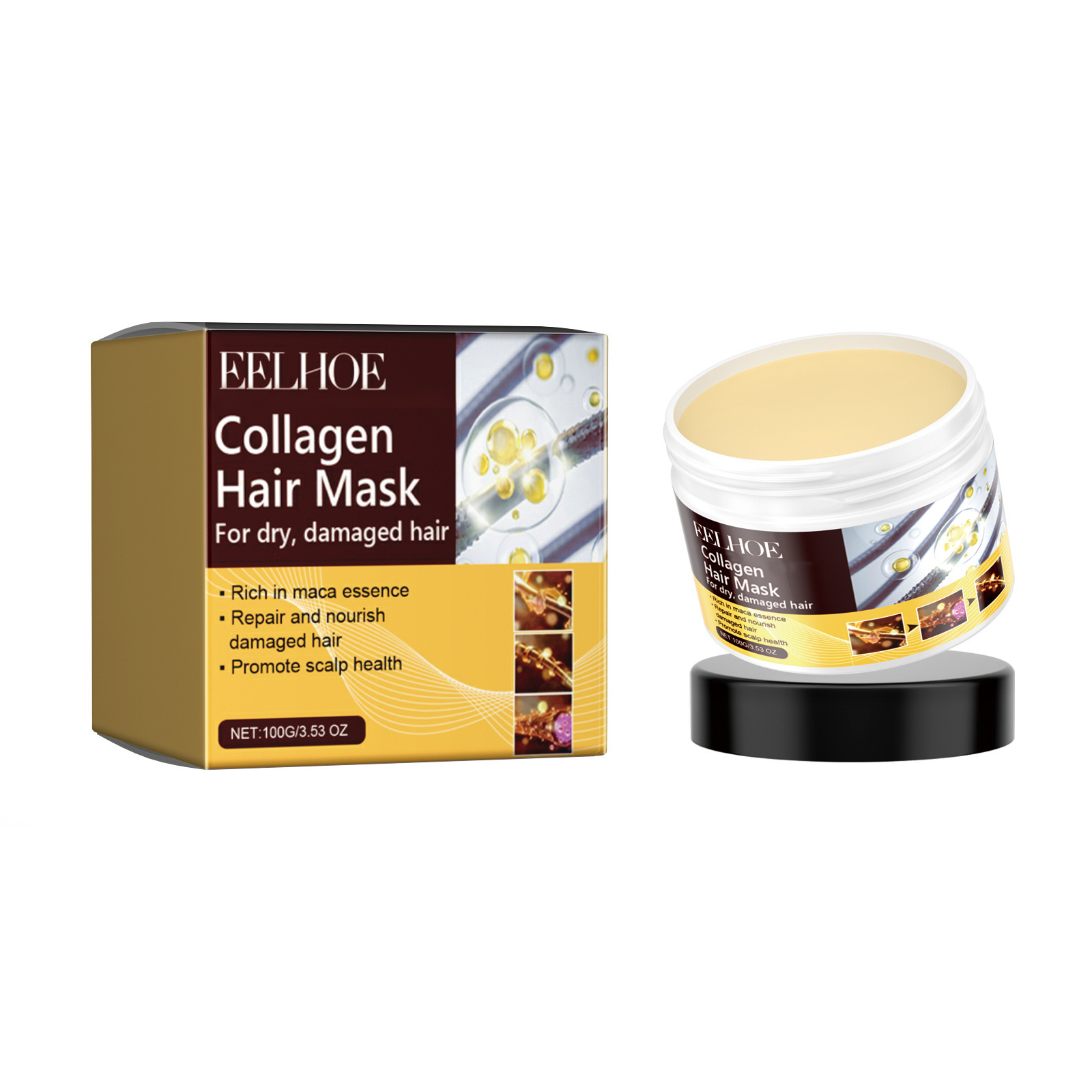 EELHOE 콜라겐 헤어 마스크, 매우 건조하고 손상된 - Hair Care With Protein 리뷰 및 가격