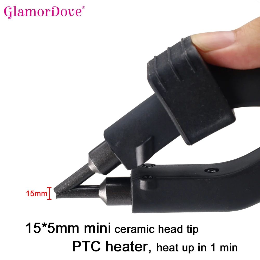 헤어 익스텐션 가열 철 헤어 익스텐션 퓨전 글루 건 핫 - Glue Gun Hair 리뷰 및 가격