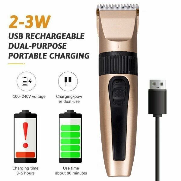 전문가용 무선 헤어 클리퍼 트리머 키트, 4개 부착물( - Hair Care Long Hair 리뷰 및 가격