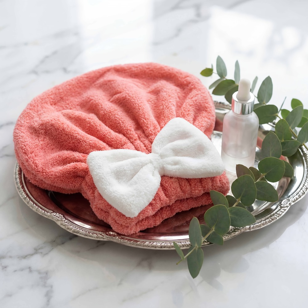 마이크로파이버 헤어 드라이캡, 퀵 드라이 헤어 타월 랩 - Hair Turban Towel 리뷰 및 가격