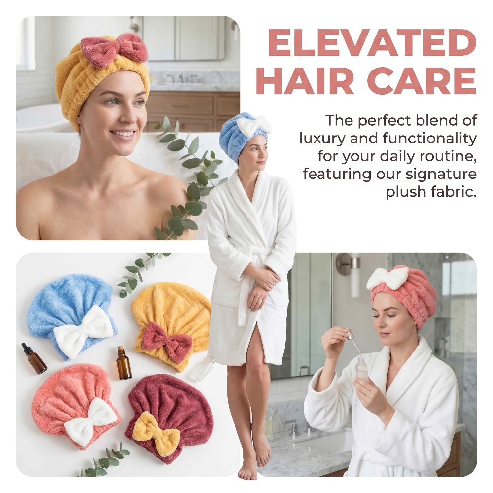 마이크로파이버 헤어 드라이캡, 퀵 드라이 헤어 타월 랩 - Hair Turban Towel 리뷰 및 가격