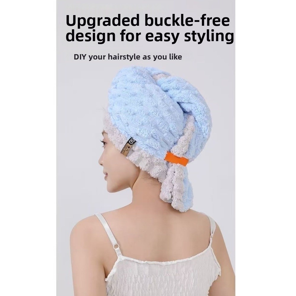 재사용 가능한 특대형 퀵 드라이 헤어 타월, 넓은 챙이 - Hair Turban Towel 리뷰 및 가격