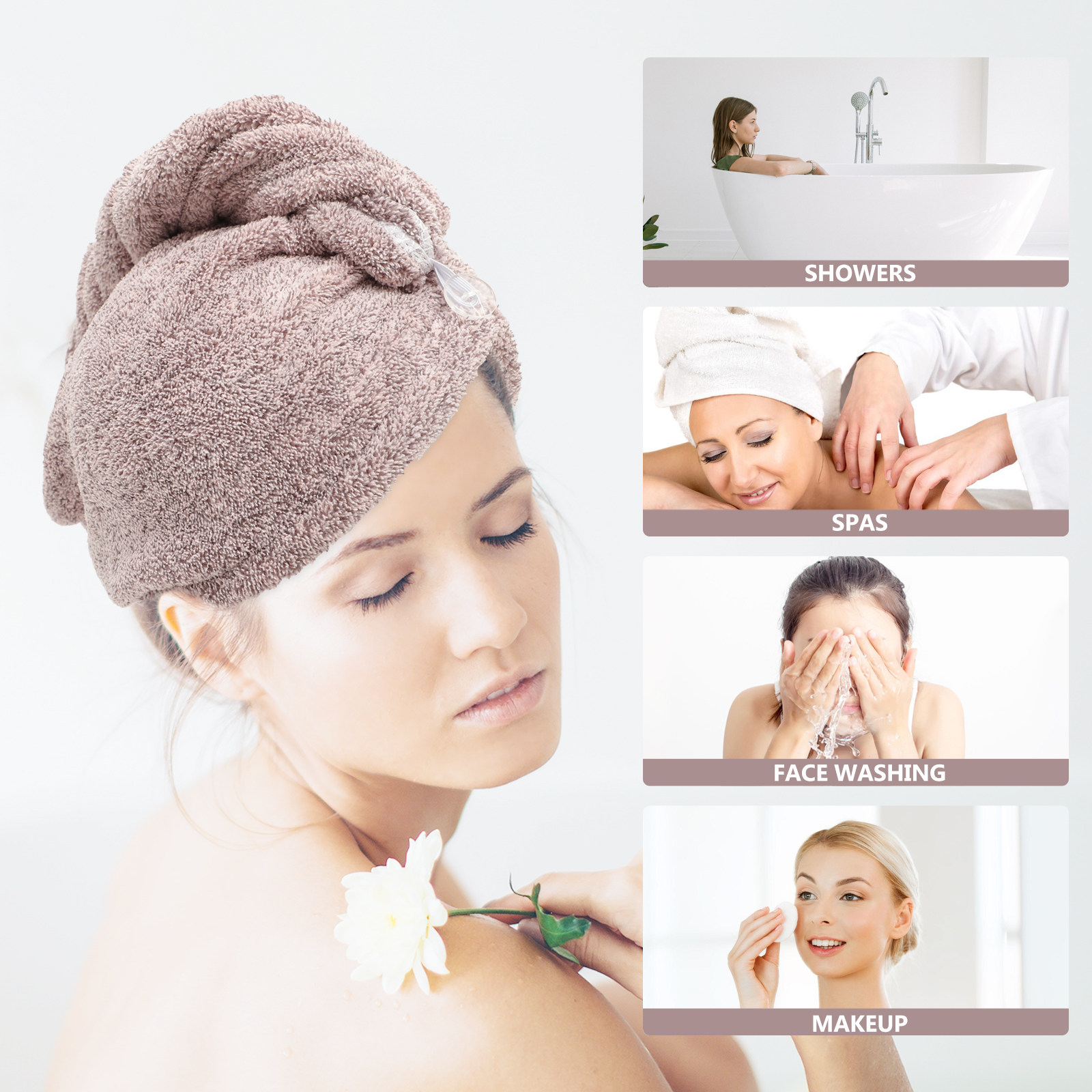 2개입 코랄 플리스 헤어 드라이캡 부드러운 흡수성 헤어 - Hair Turban Towel 리뷰 및 가격