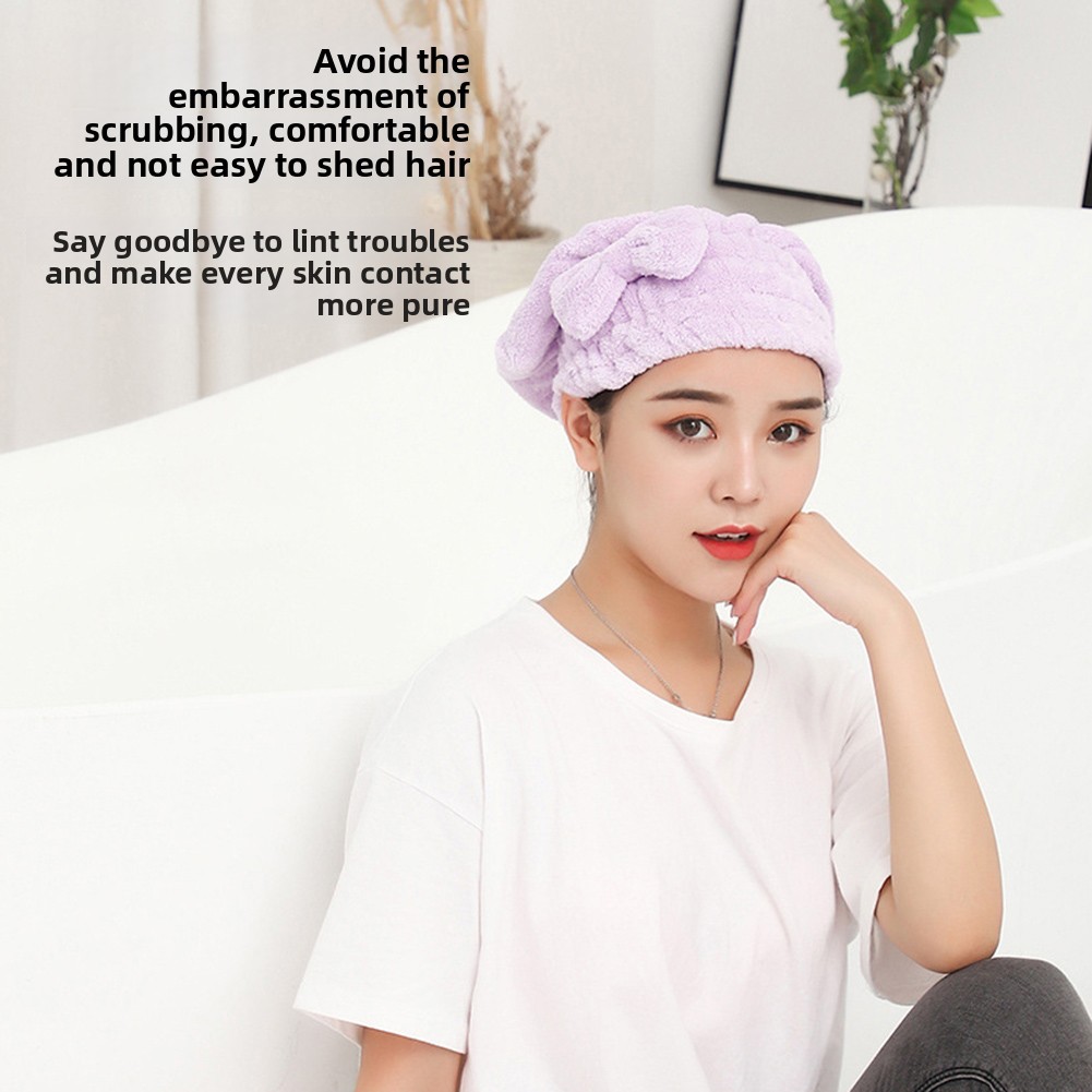 나비 매듭 샤워 캡 슈퍼 흡수성 헤어 타올 랩 긴 머리 - Hair Care Long Hair 리뷰 및 가격