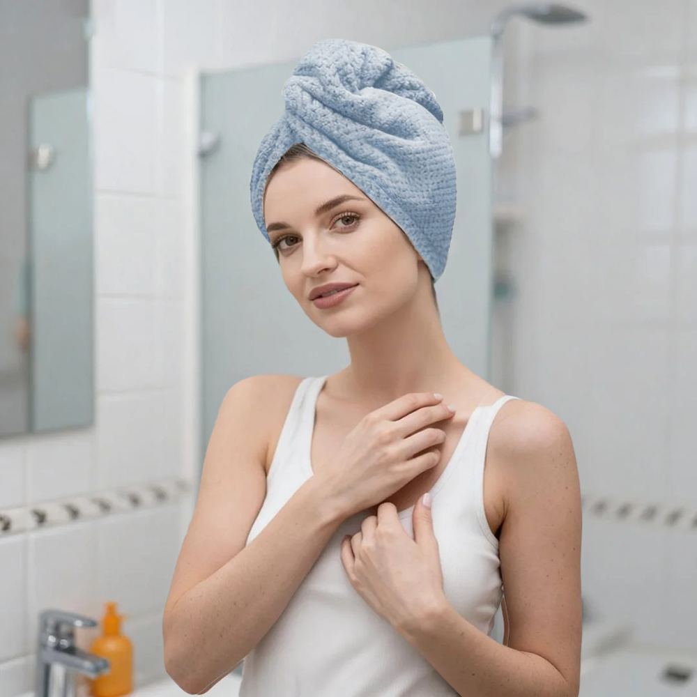 여성용 드라이 헤어 타월 (드라이 헤어 캡) - 코랄  - Hair Turban Towel 리뷰 및 가격
